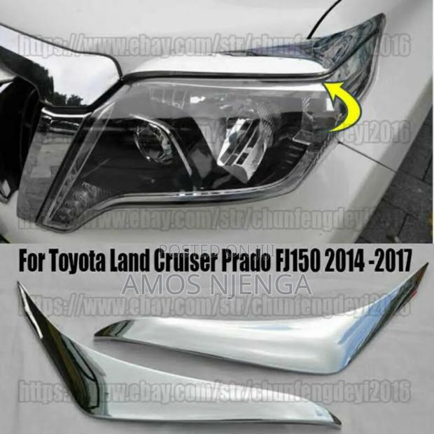 Toyota Land Cruiser Prado 2017 Headlight Chrome - thumbnail 2