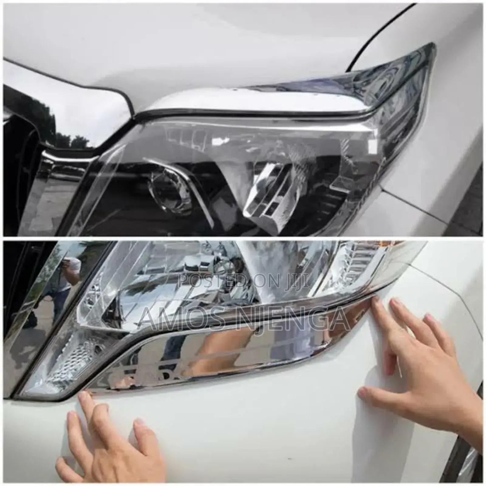 Toyota Land Cruiser Prado 2017 Headlight Chrome