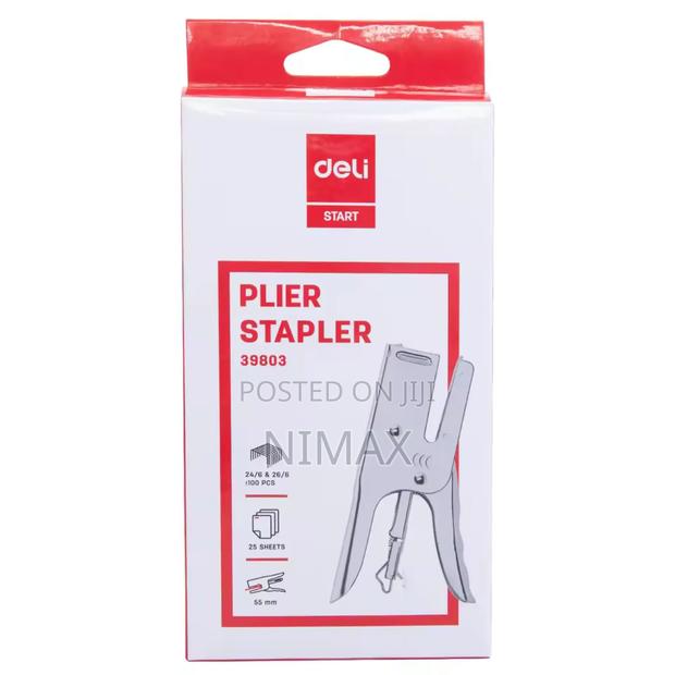 Deli Plier Stapler 24/6 26/6 Stationery - main view
