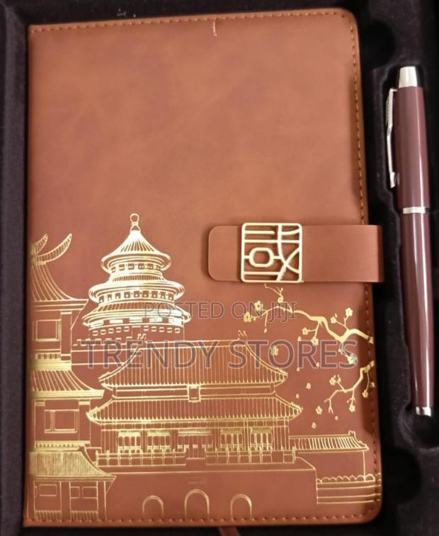 Brown Executive Notebook Gift Set - main view