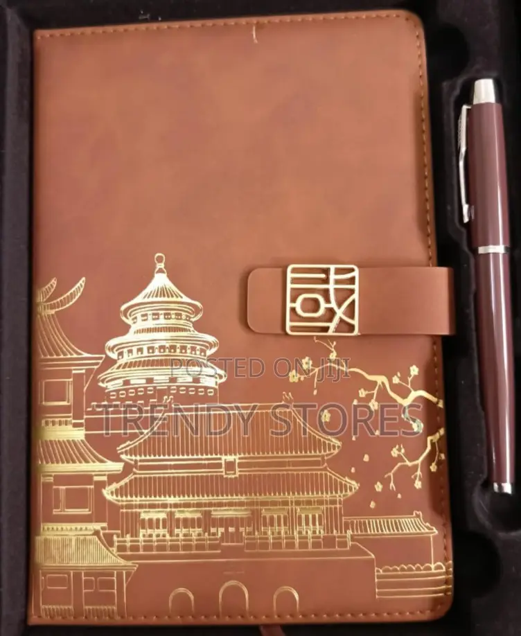 Brown Executive Notebook Gift Set