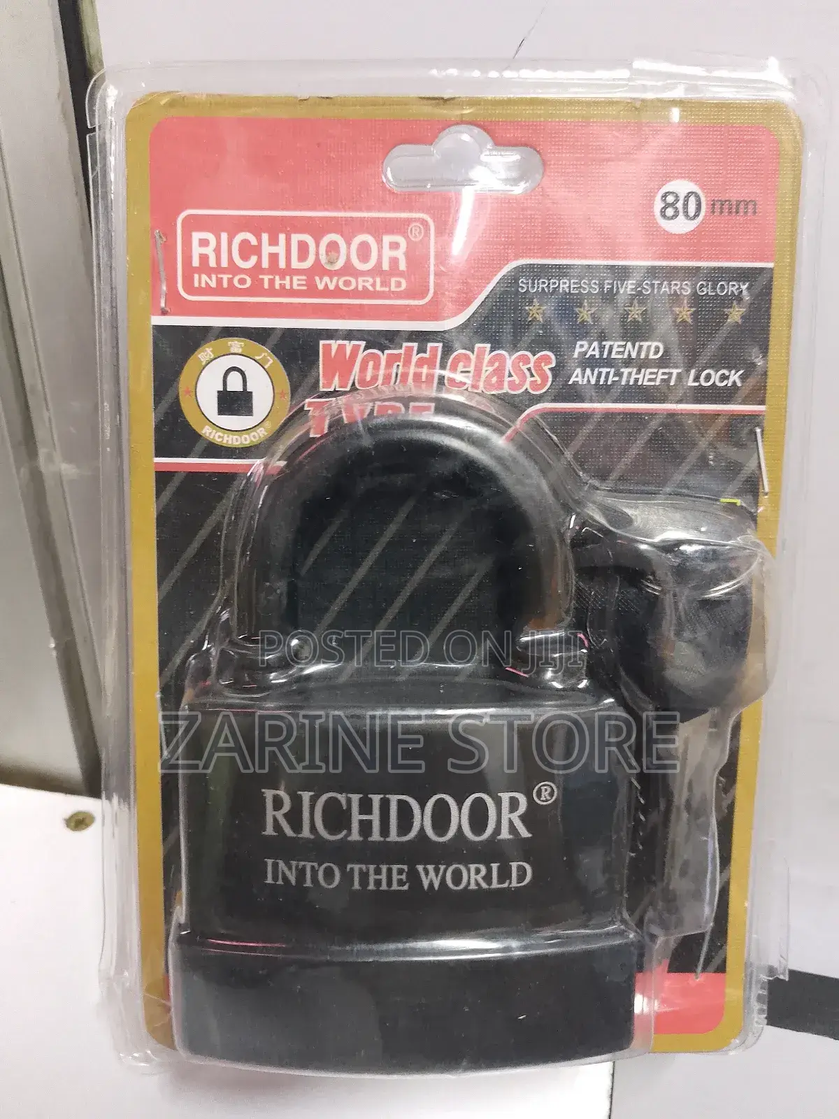 Richdoor 80mm Anti-Theft Padlock Made of Hardened Steel