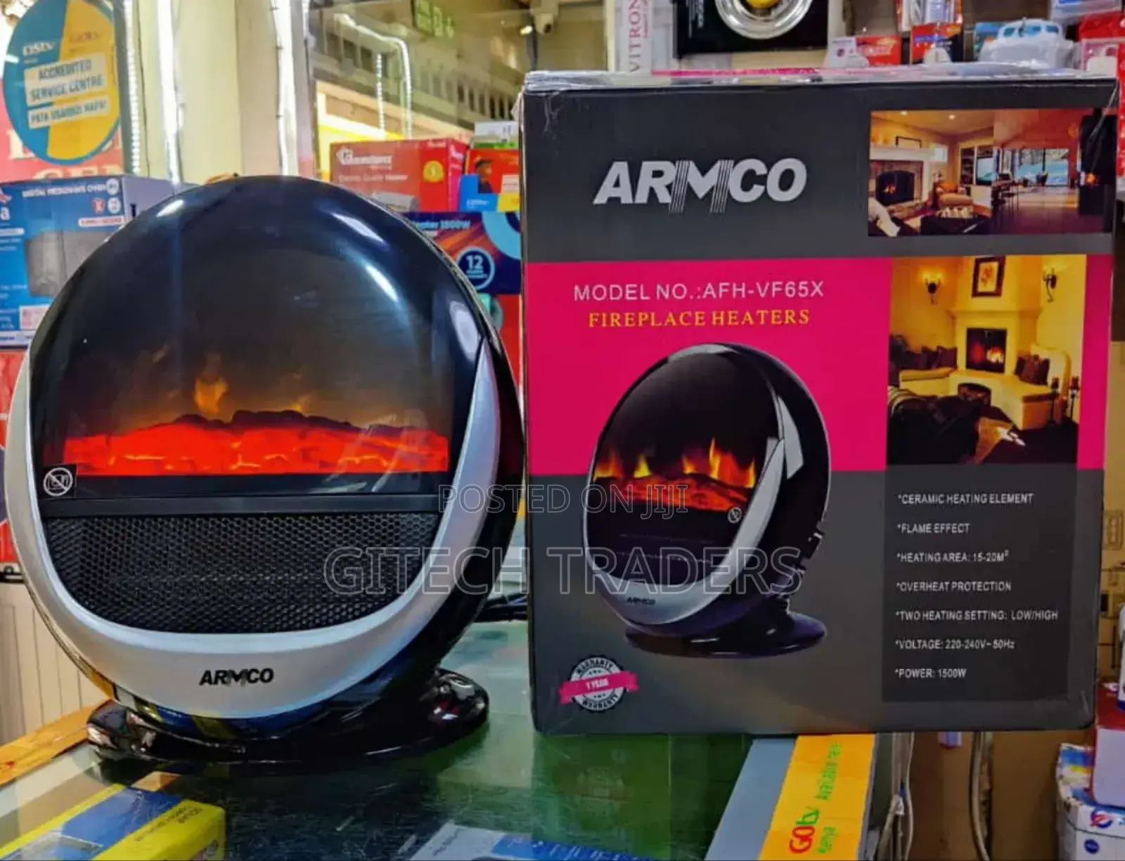 *Armco Fireplace Heater.