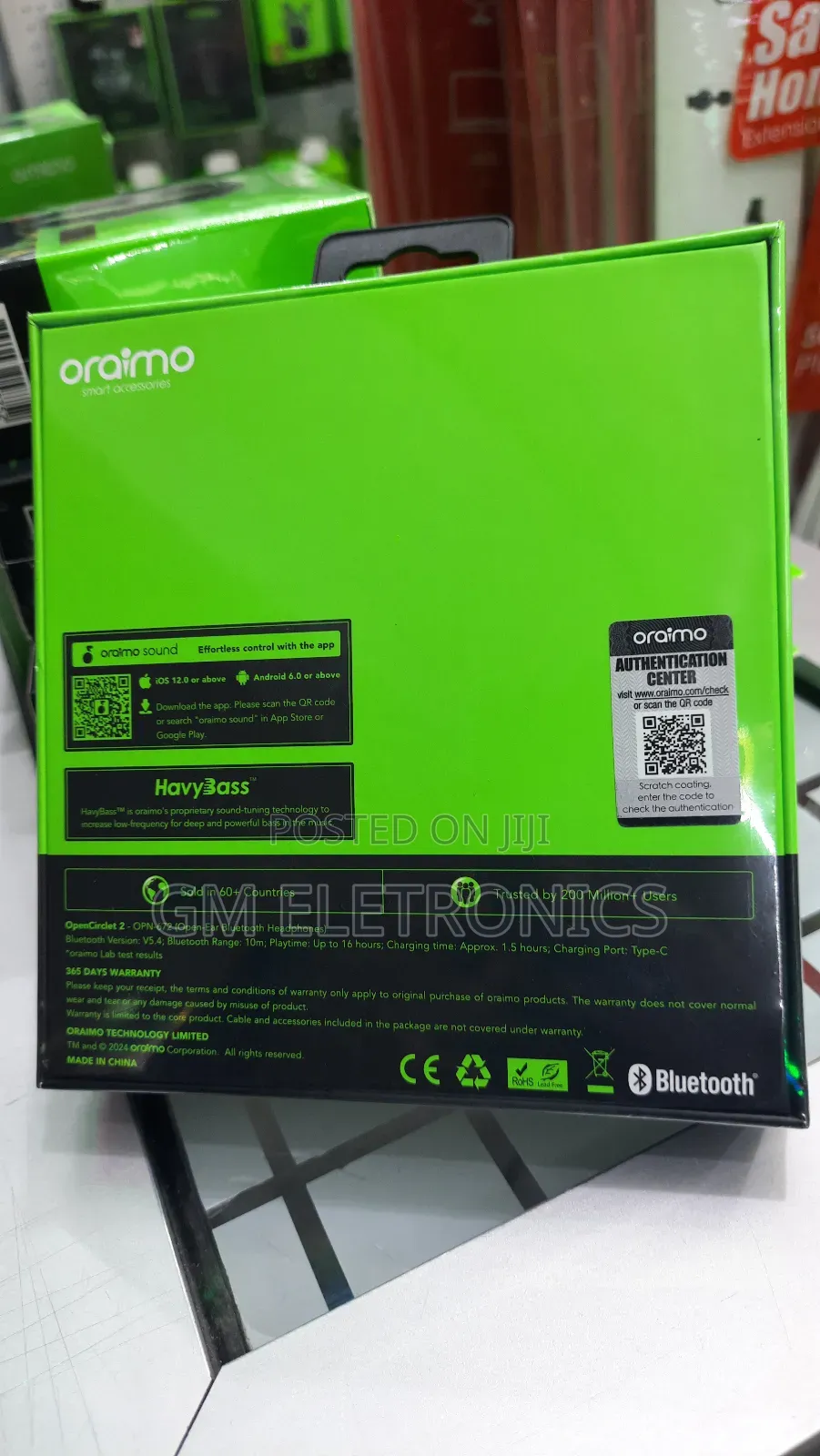 Oraimo Opencirclet 2 Opn-672 Open Air Wireless Neckband.