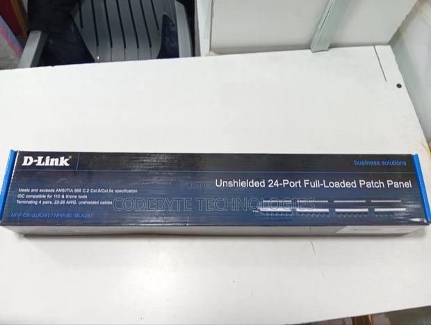 D-Link Cat6 Utp 24 Port Loaded Patch Panel - main view