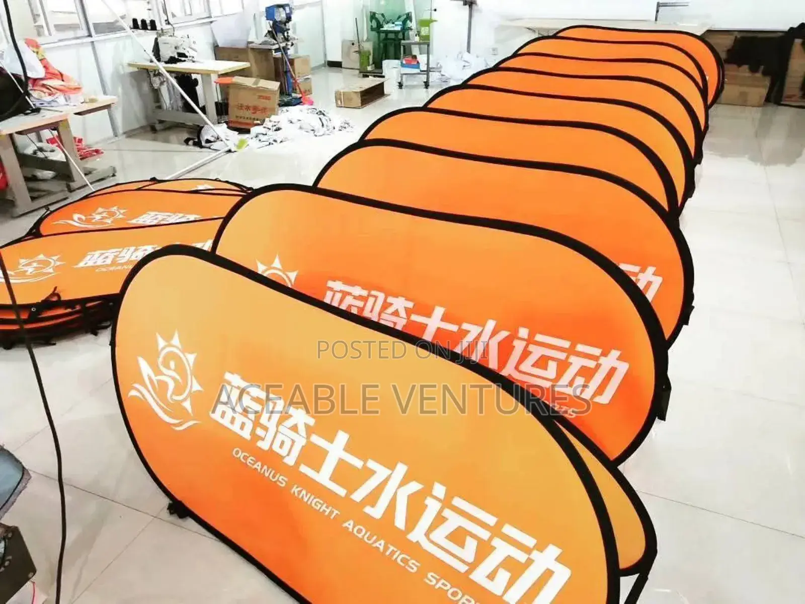 1 by 2 Ground Pop-Up Banners