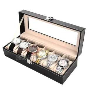 6 Slots Leather Watch Organizer