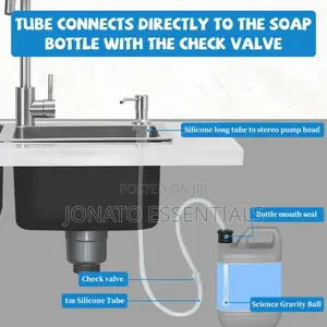 Kitchen Sink Liquid Soap Dispenser With 100cm Pipe