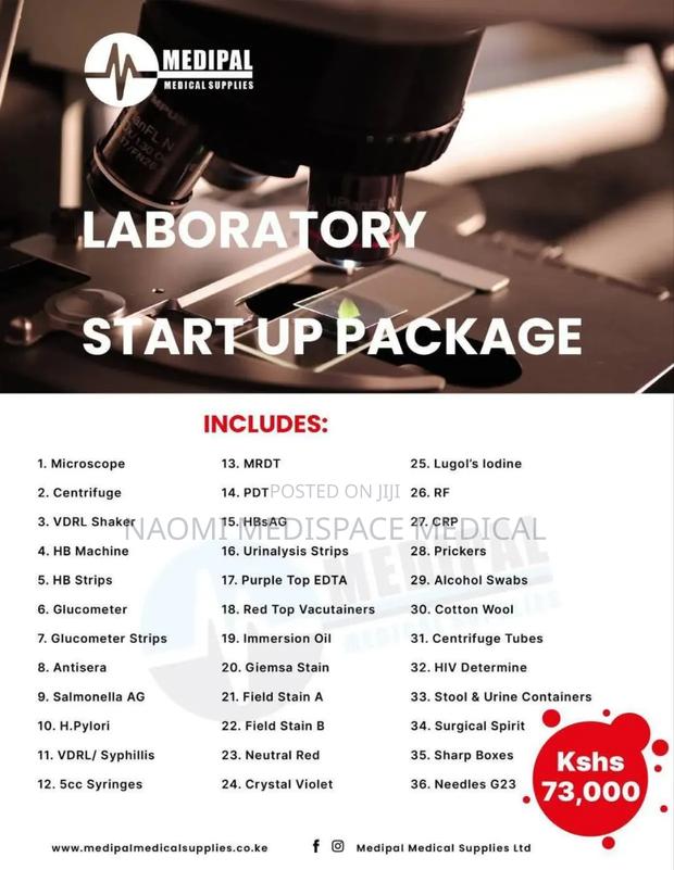 Laboratory Start Up Package/ Start Up Essentials - main view