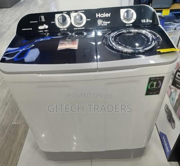 Haeir 10.5kgs Twin Tub Semi Automatic Washing Machine - main view