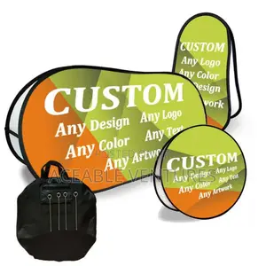 Pop-Up Banners,Double Sided Oval Banners