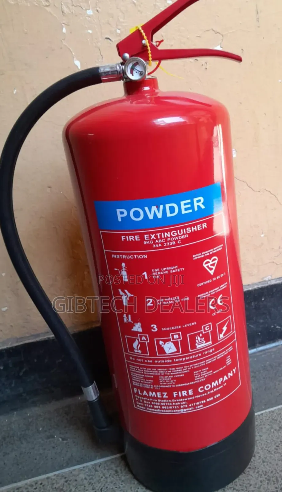 9kgs Dry Powder Fire Extinguisher