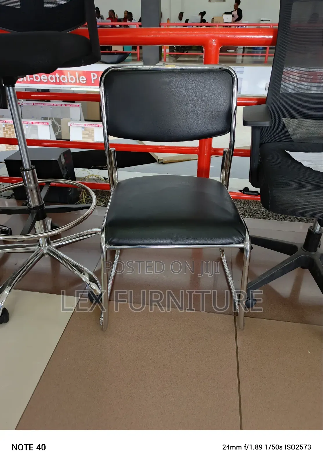 Quality Leather Waiting Chair Visitors