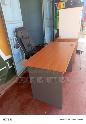 Black Leather Recliner Office Chair Plus Office Desk