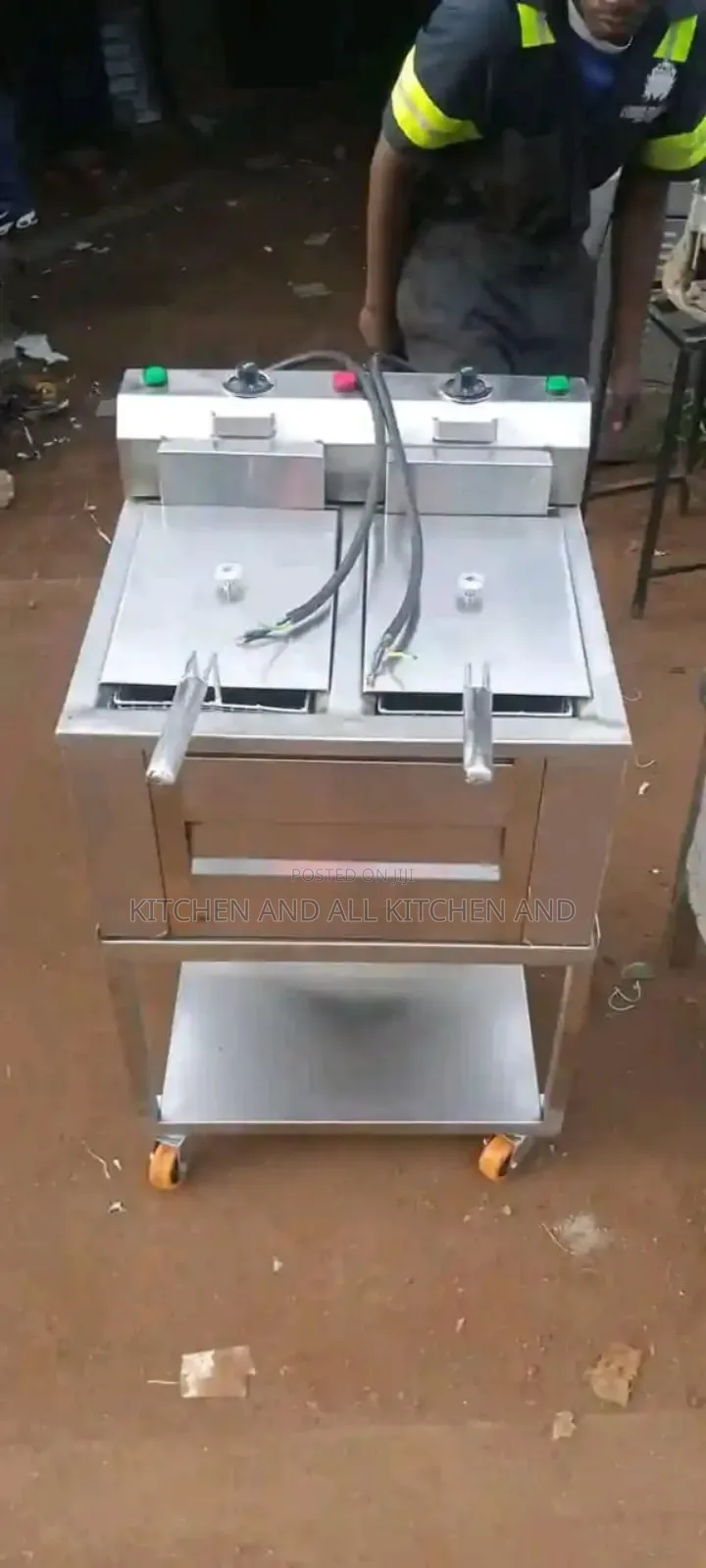 Brand New Stainless Steel Double Deep Fryer