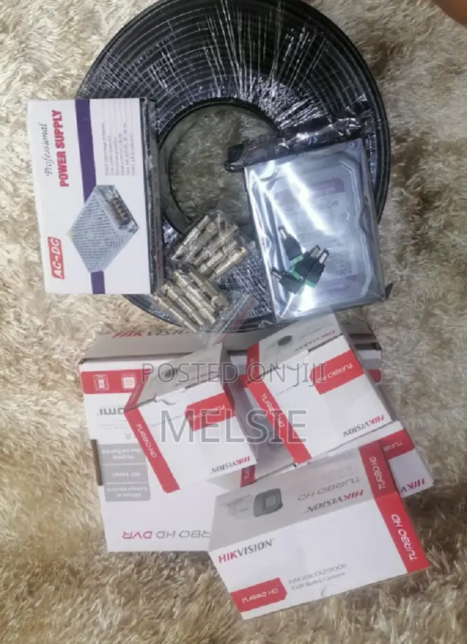 Hikvision 4 CCTV Installation Kit With 500gb50m Cable