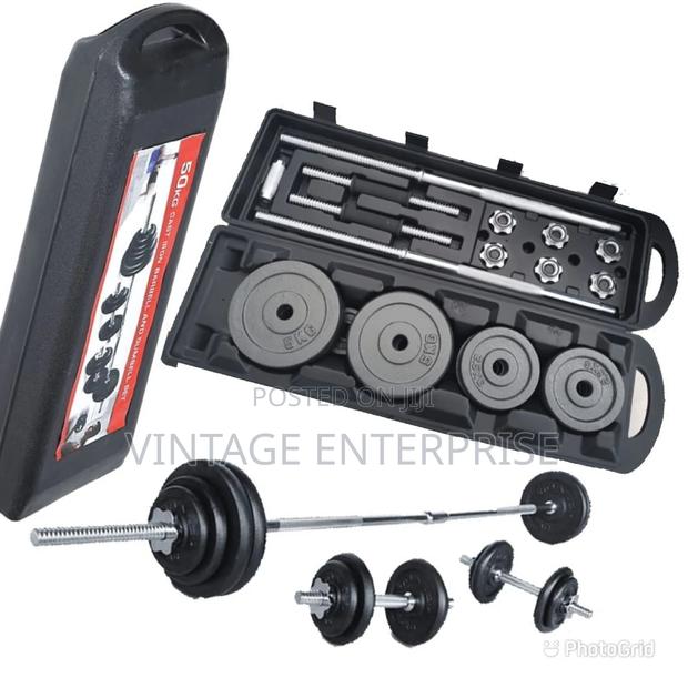 50kg /York Barbell and Dumbell Set - main view