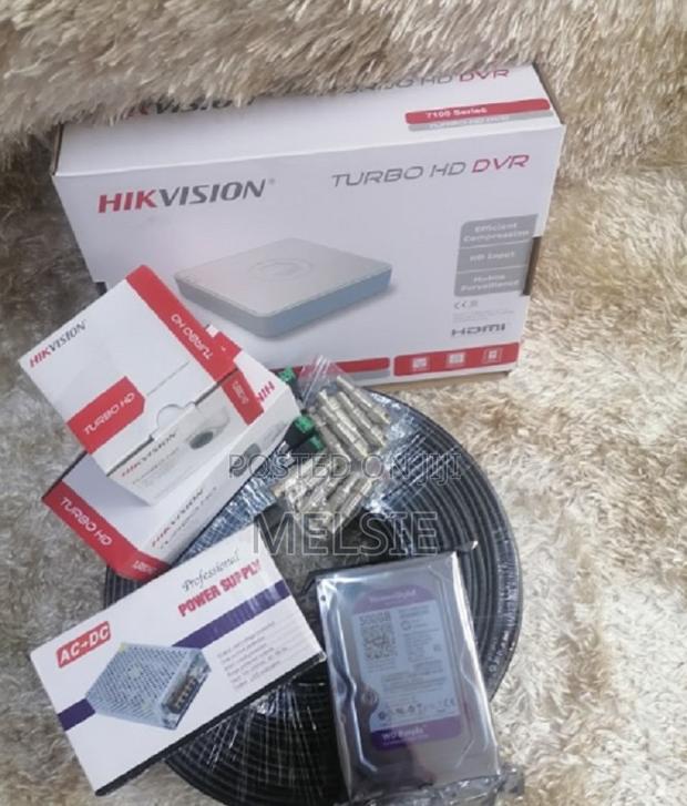 4 Hikvision 1080p Full Hd CCTV Cameras Complete Kit - main view