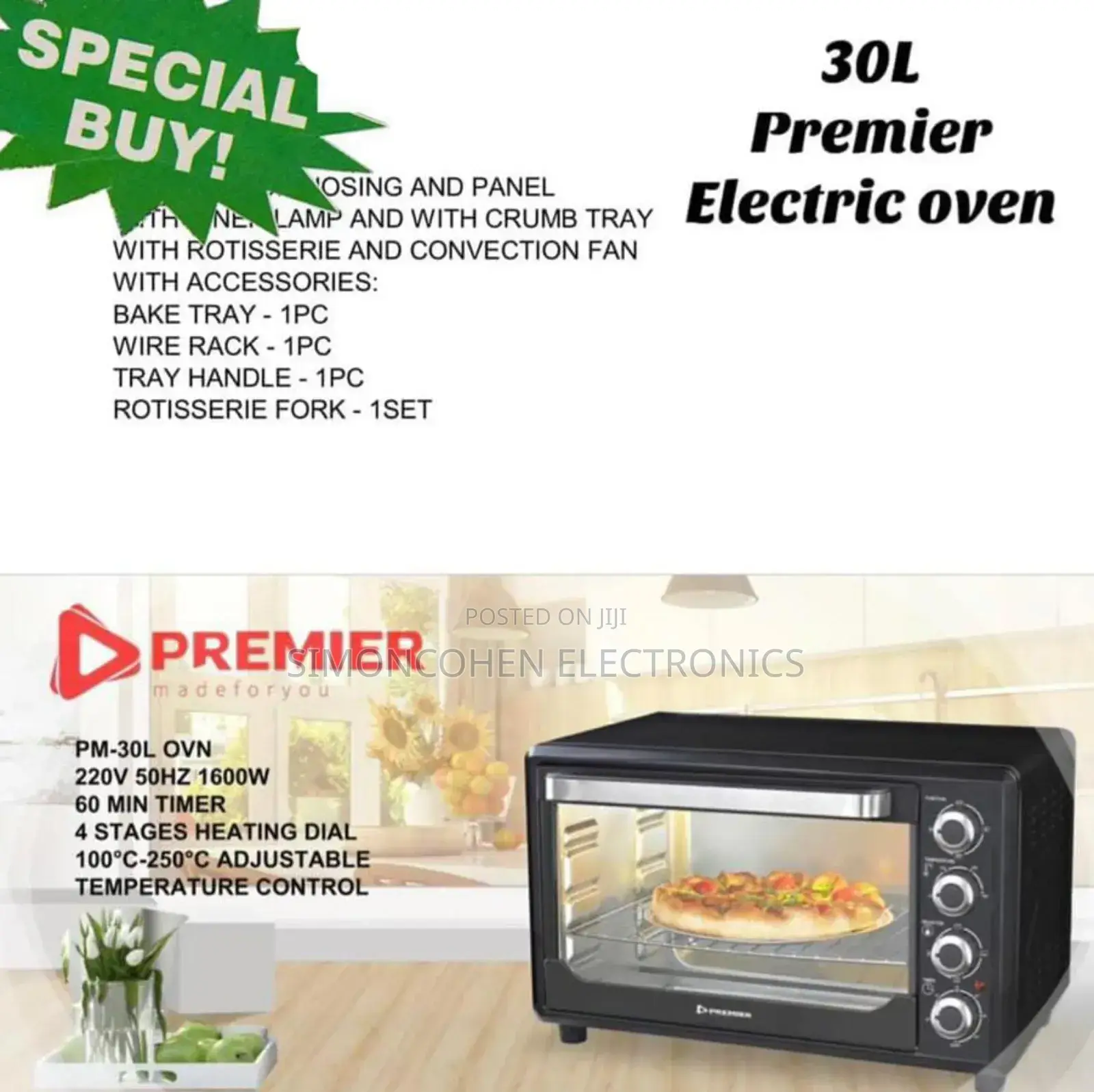 30l Premier Electric Oven