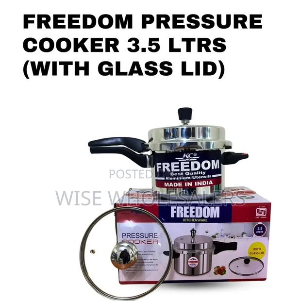 3.5ltrs Pressurer Cooker With Glass Lid Freedom - Pcs- .