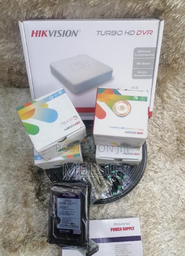 2mp Hikvision 4 Colorvu CCTV Cameras Full System Kit