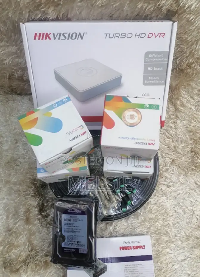 2mp Hikvision 4 Colorvu CCTV Cameras Full System Kit
