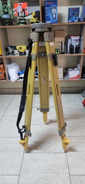 High Stability Wooden Total Station Tripod