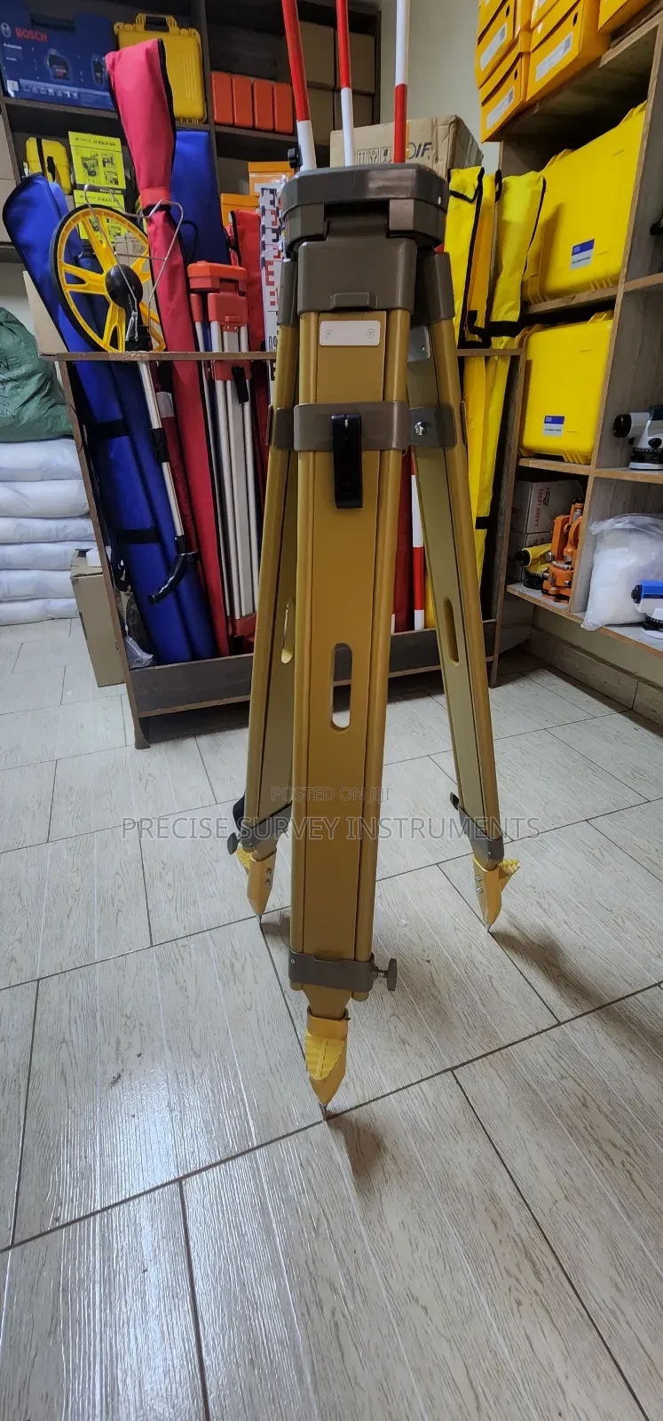 Classic Wooden Tripod for Total Station and GNSS