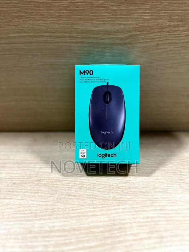 Logitech Wired Mouse M90 Black Usb - main view