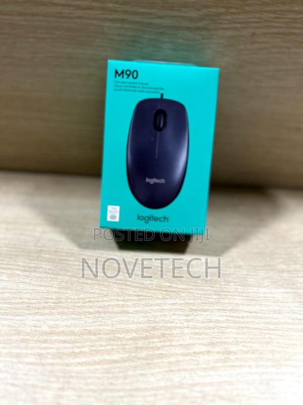 Logitech Wired Mouse M90 Black Usb - thumbnail 2