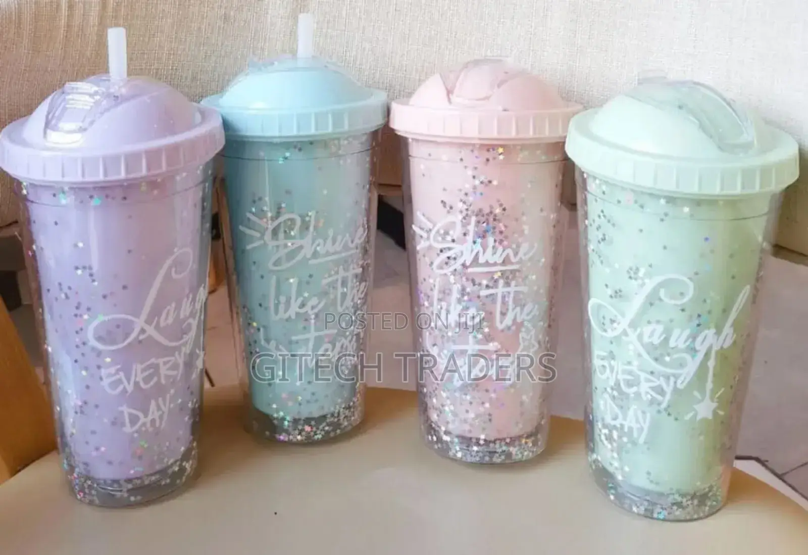 *550mls Stylish Double Wall Smoothie Cup