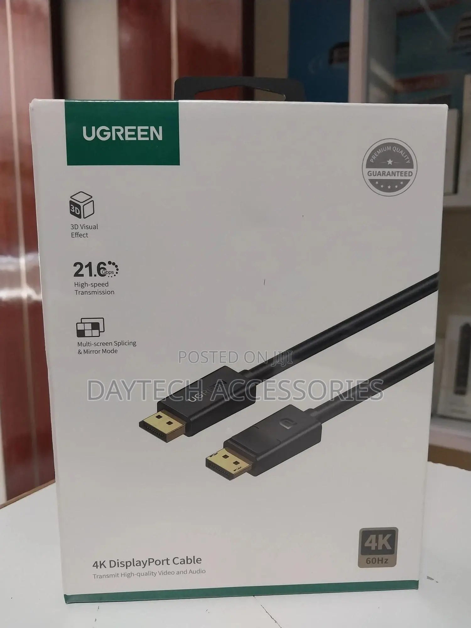 Ugreen Displayport to Dispalyport 1.2v Cable Dp - 1.5m