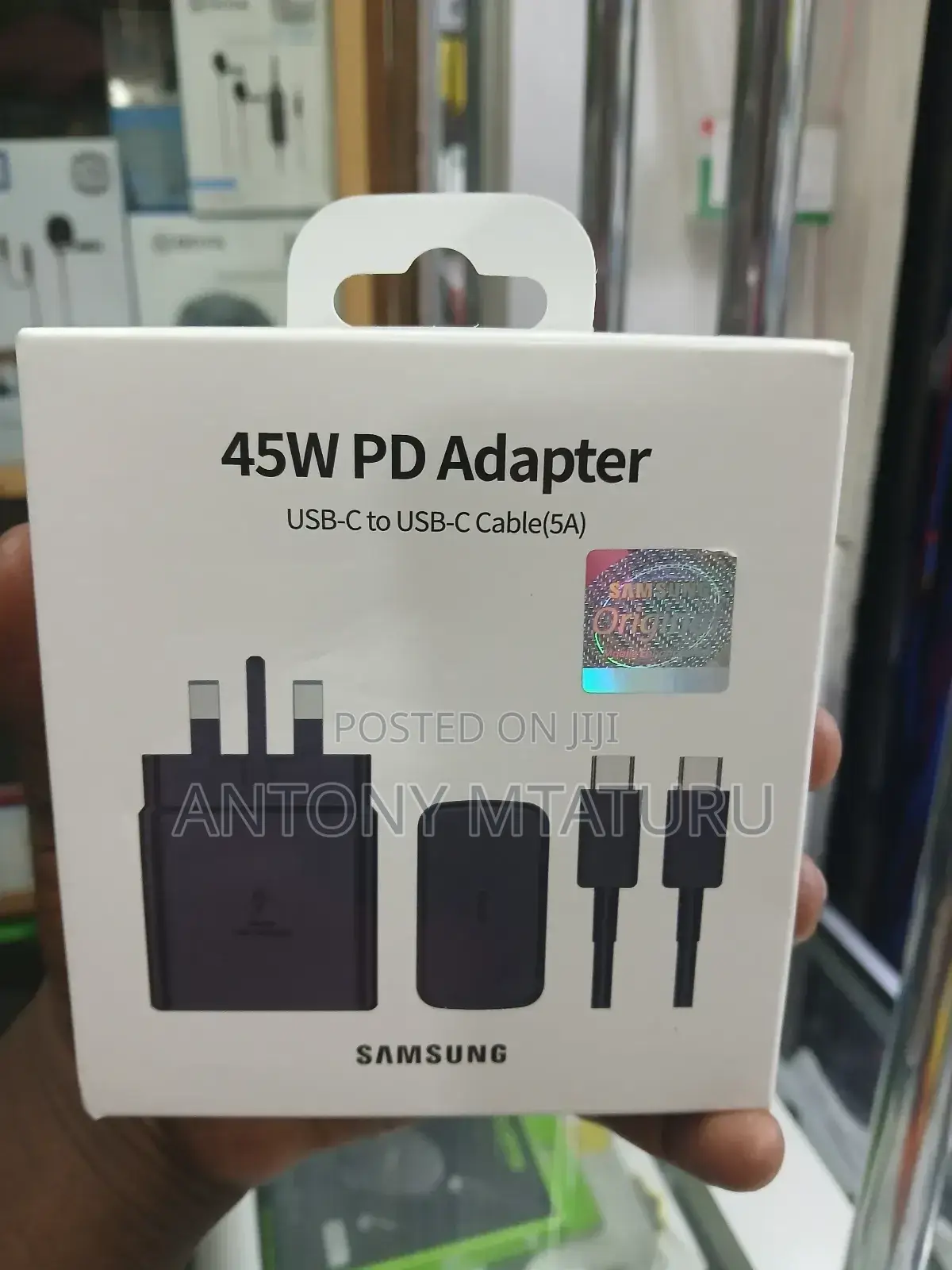 Samsung 45w Pd Charger Adapter With Usb Type C to C Cable