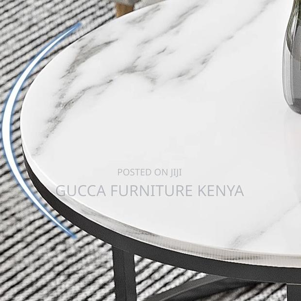 Coffee Tables: Nested Circular Side Table With Frame Base - thumbnail 5