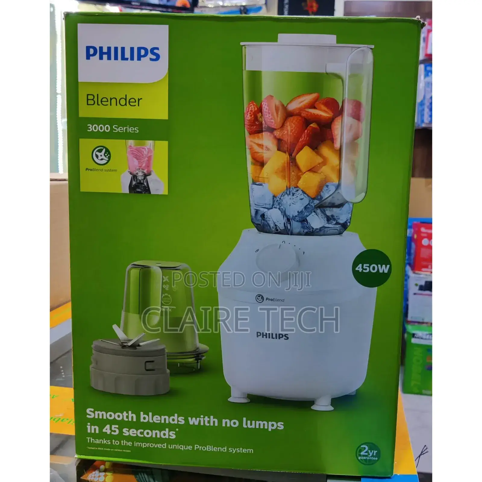 *Philips Blender 450w ,1 L Capacity With Durable Stainless