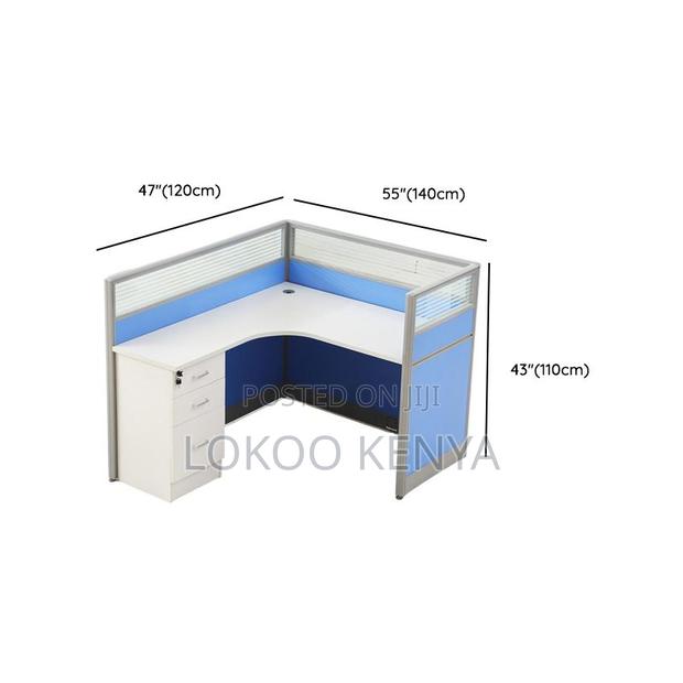 Office Desk: 4- Way Modular Office Workstation - thumbnail 3