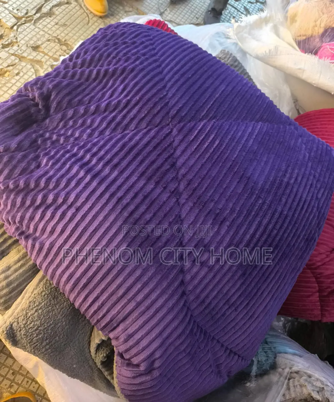 Purple Kingsize Single Velvet Duvet Available