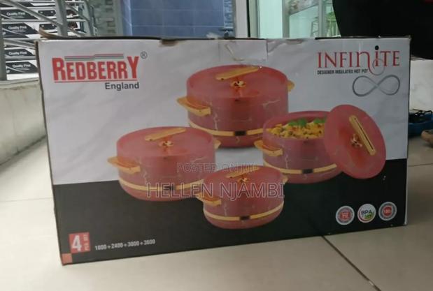 4pcs Redberry Insulated Hotpots