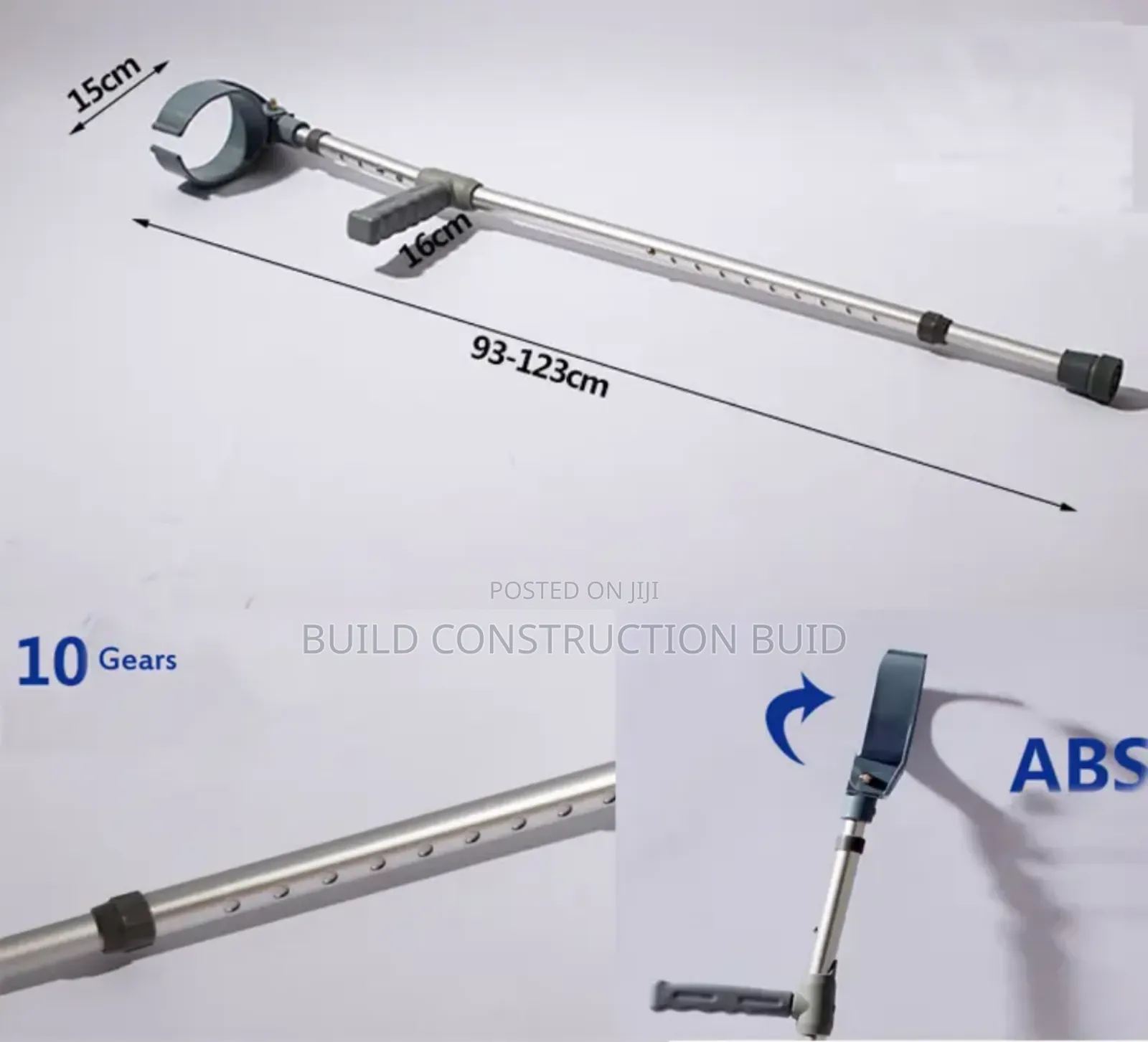 Walking Crutches Open Cuff