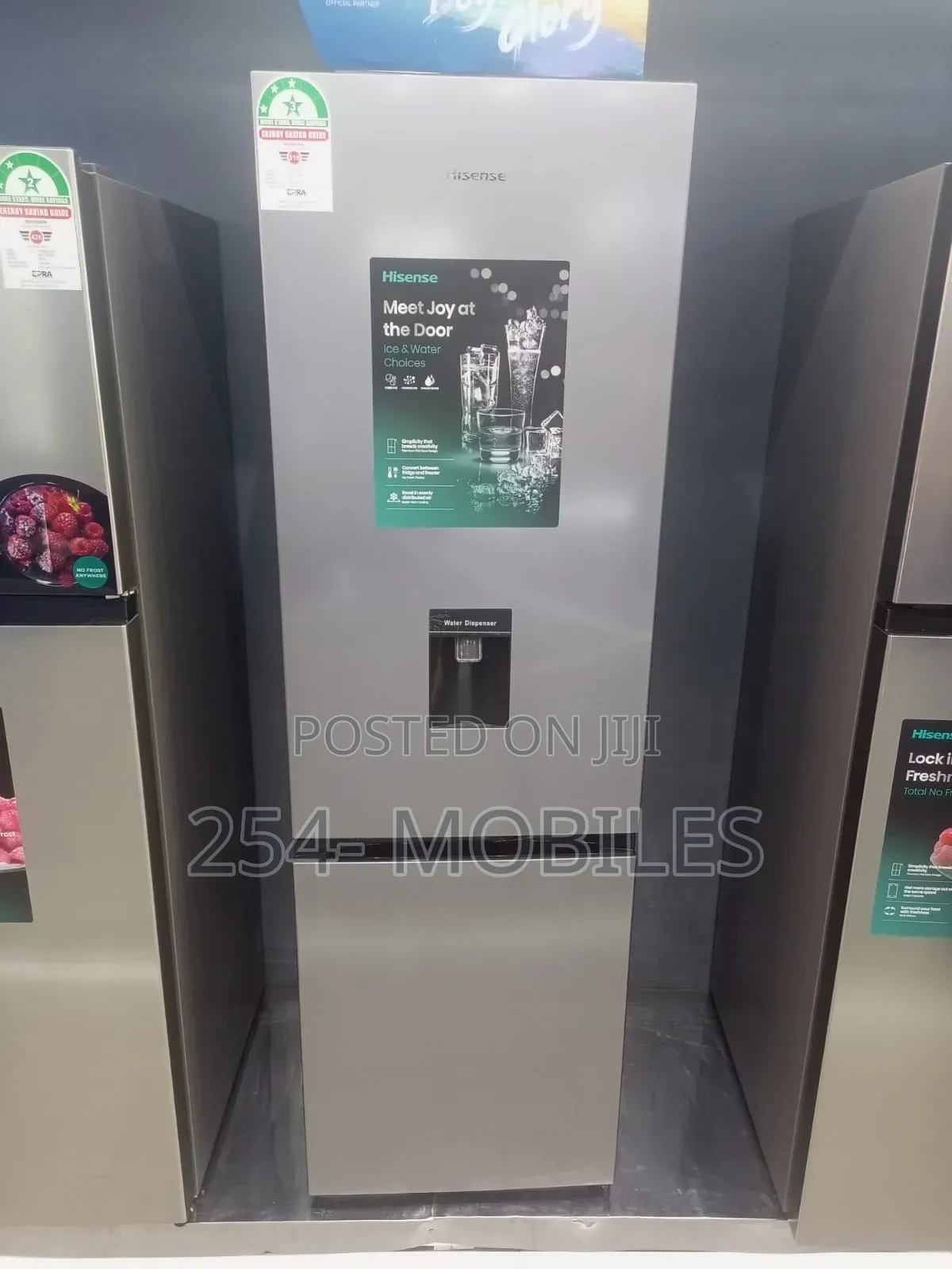 Hisense Fridge 268l Bottom Freezer Silver Ref265dr