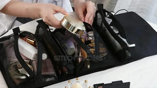 4 In1 Cosmetic Bag Nylon Mesh Detachable Makeup Box