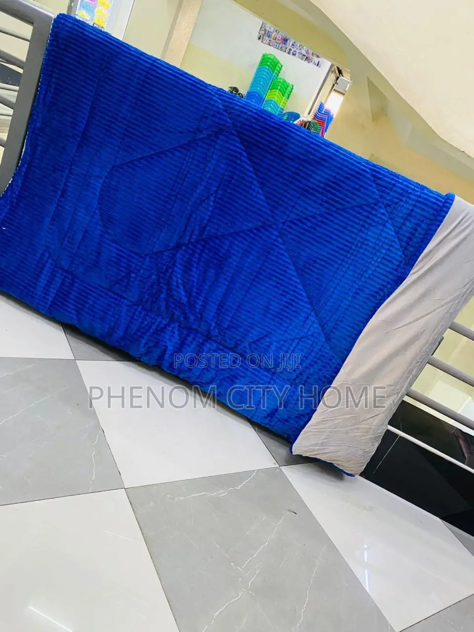 Yellow and Blue Single Velvet Duvets Available