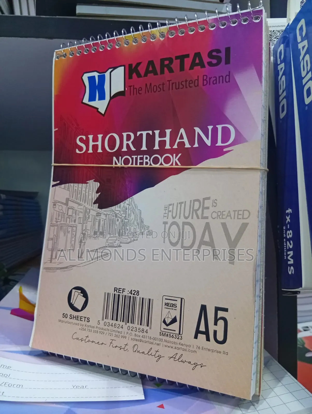 A5 Shorthand Notebook( Top Spiral )Kartasi Brand