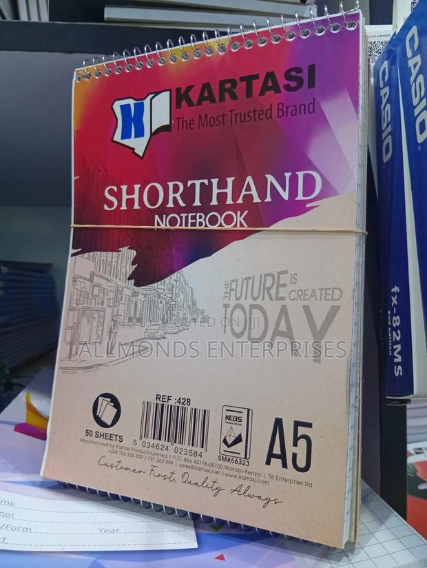 A5 Shorthand Notebook( Top Spiral )Kartasi Brand