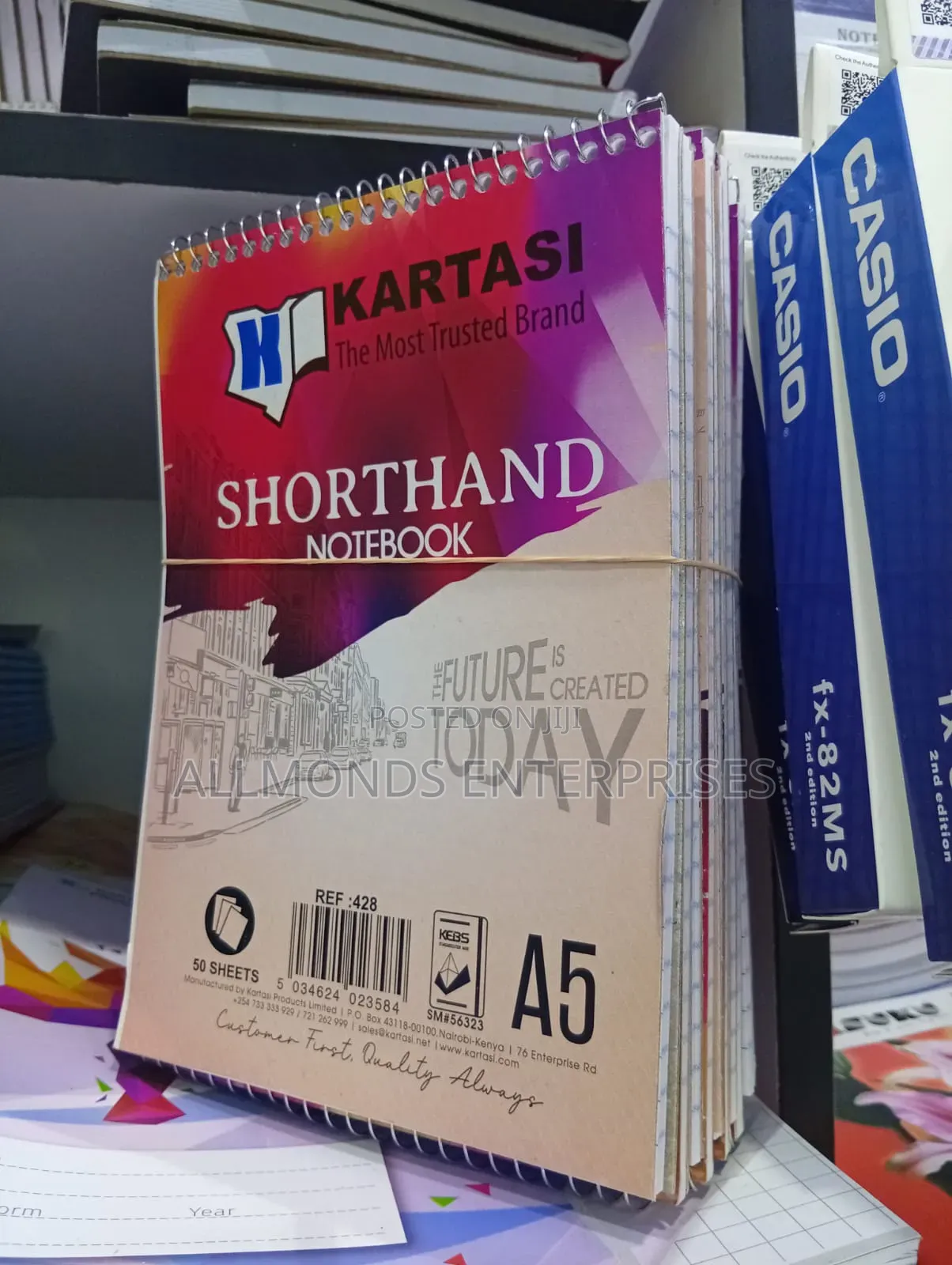 A5 Shorthand Notebook( Top Spiral )Kartasi Brand