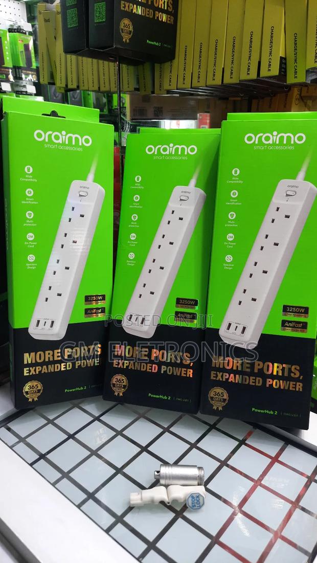 Oraimo Powerhub C 2m 4-Ac 3-Usb Power Strip. - main view
