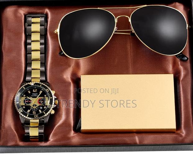 Men Gold Minimalist Gift Set - main view