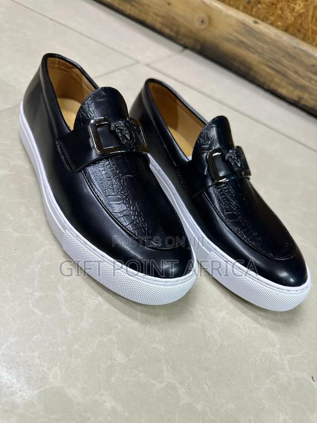 Versace Leather Smart Casual With White Sole - main view