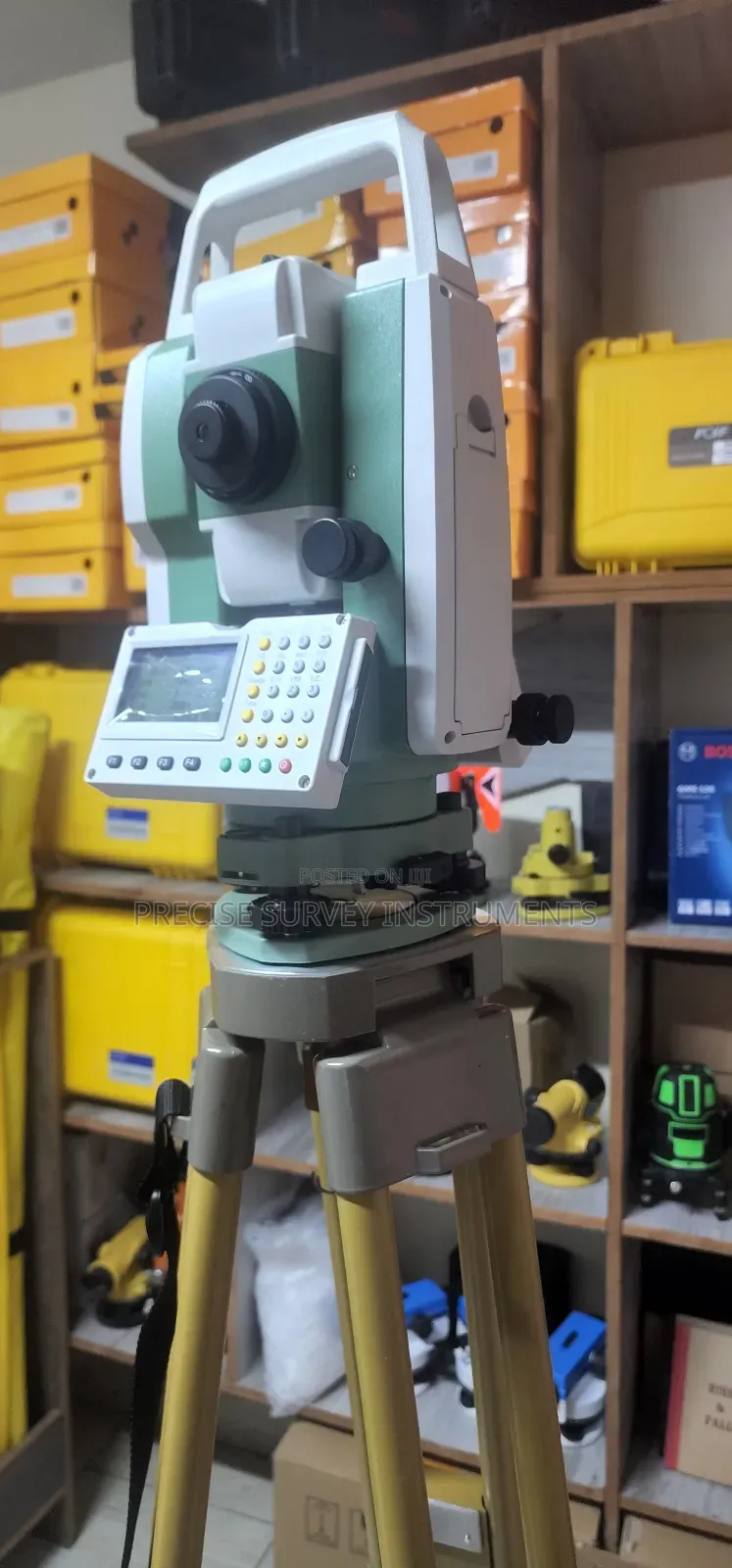 Surveying Total Station With Usb Data Transfer