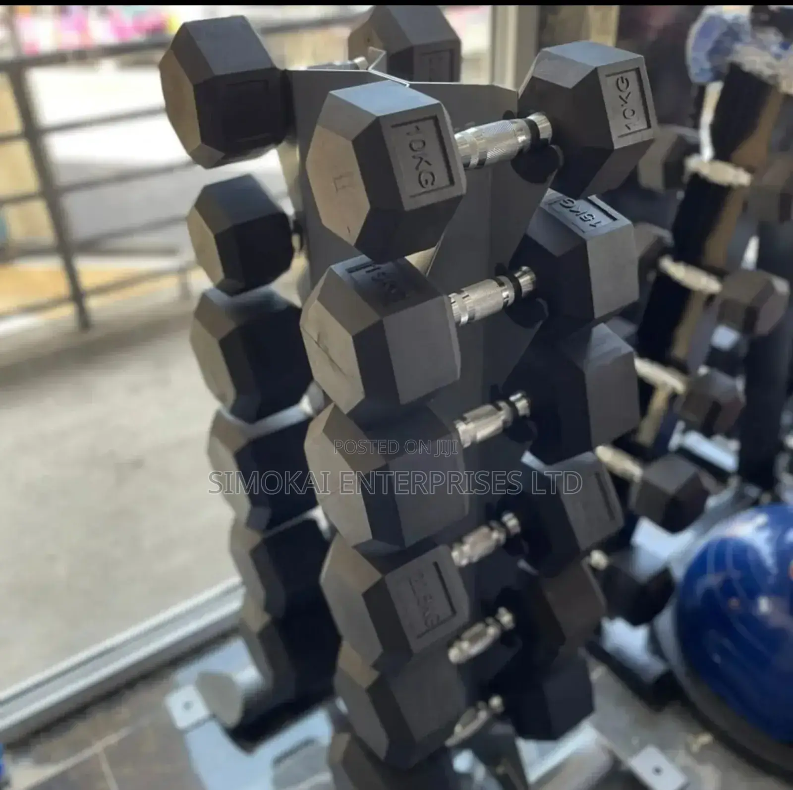 Hexagonal Gym Exercise Dumbells Per Kg